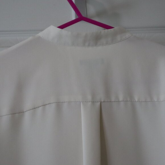 Ann Taylor | Cream Ruffle Blouse, Size Small - Picture 9 of 10